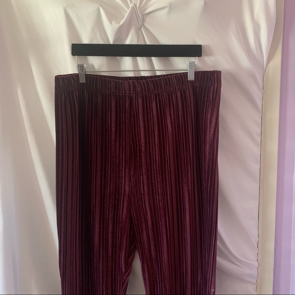 wild fable Pants - Wild Fable Velvet Purple Flared Pants